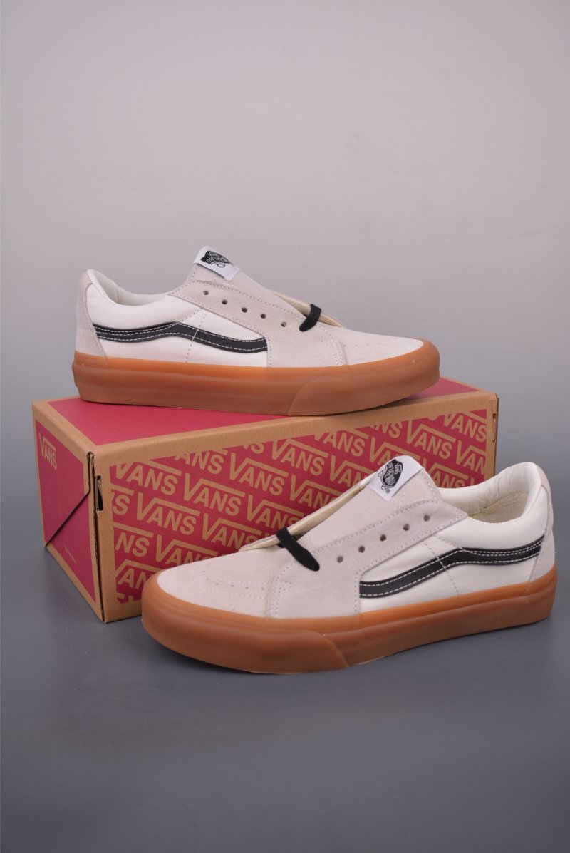 Vans Sk8-Low 'White / Black' view
