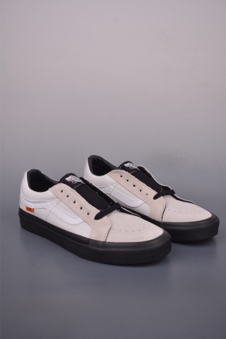 Vans Sk8-Low 'White / Black / Orange' view 1