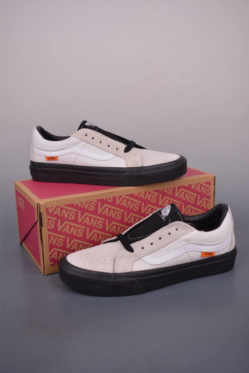 Vans Sk8-Low 'White / Black / Orange' view