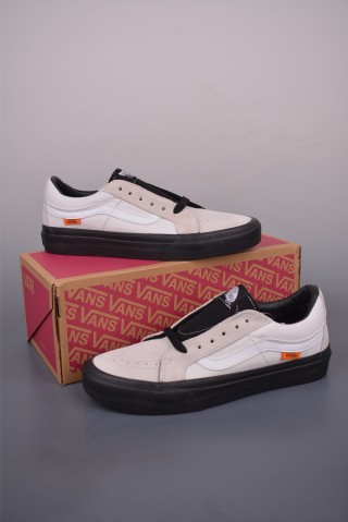 Vans Sk8-Low 'White / Black / Orange' view 5