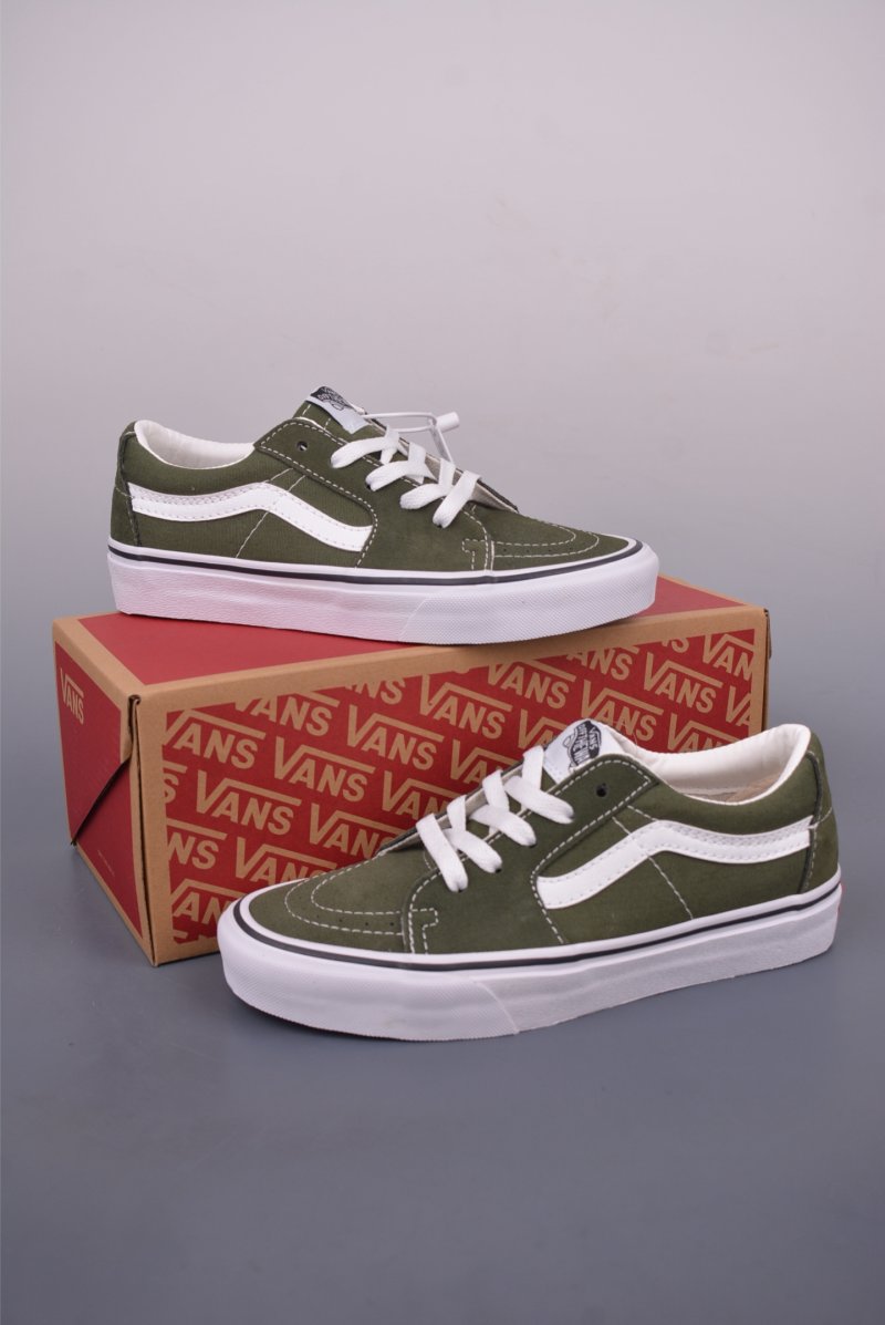 Vans Sk8-Low 'Green / White / Blue' view