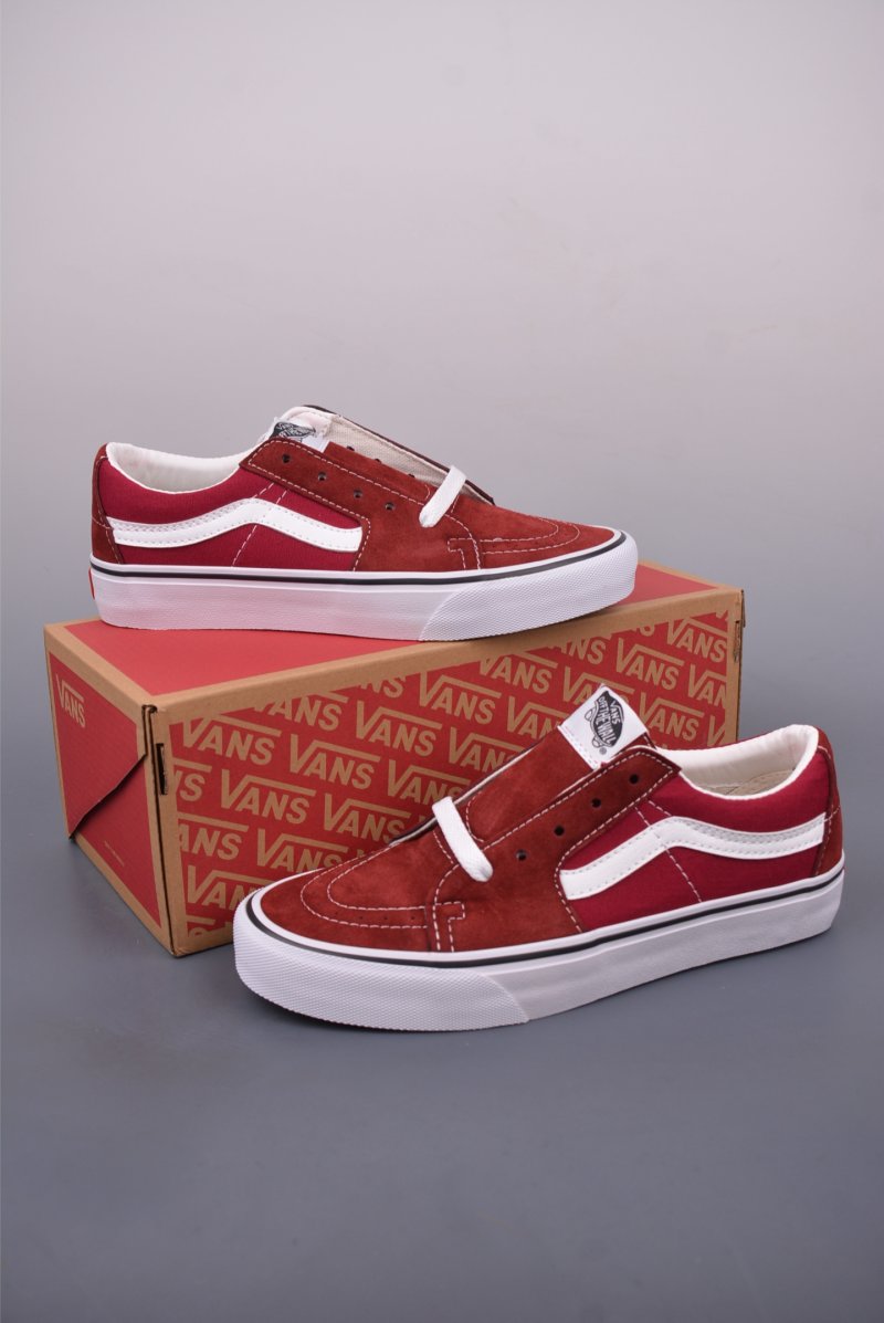 Vans Sk8-Low 'Wine Red' view