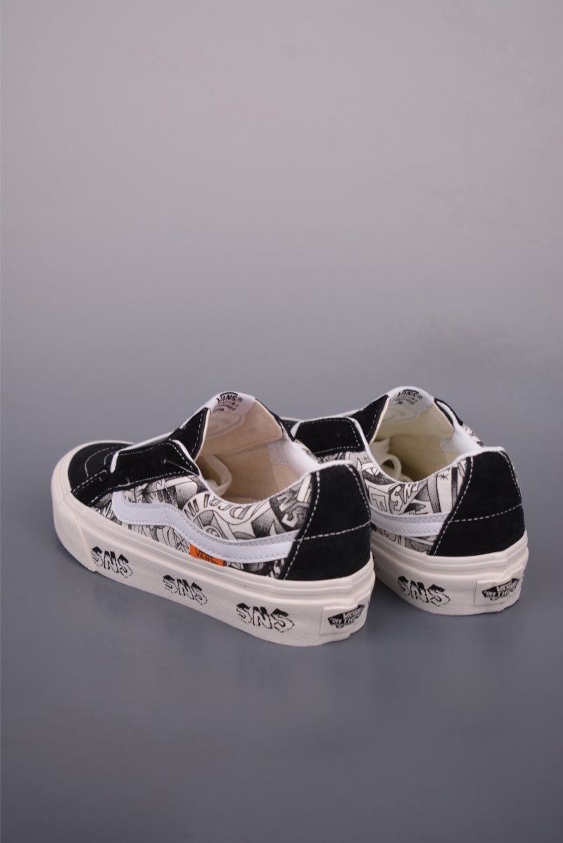 Vans Sk8-Low 'SNS' 'Black / White' view