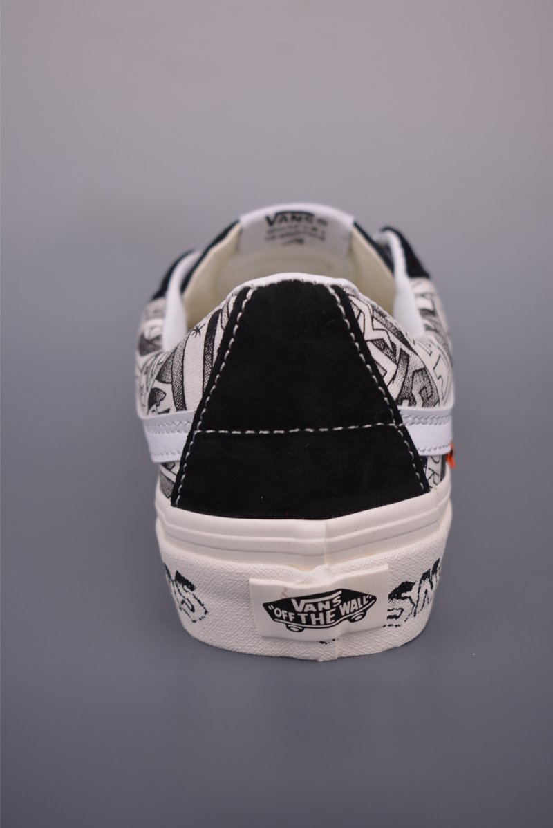 Vans Sk8-Low 'SNS' 'Black / White' view