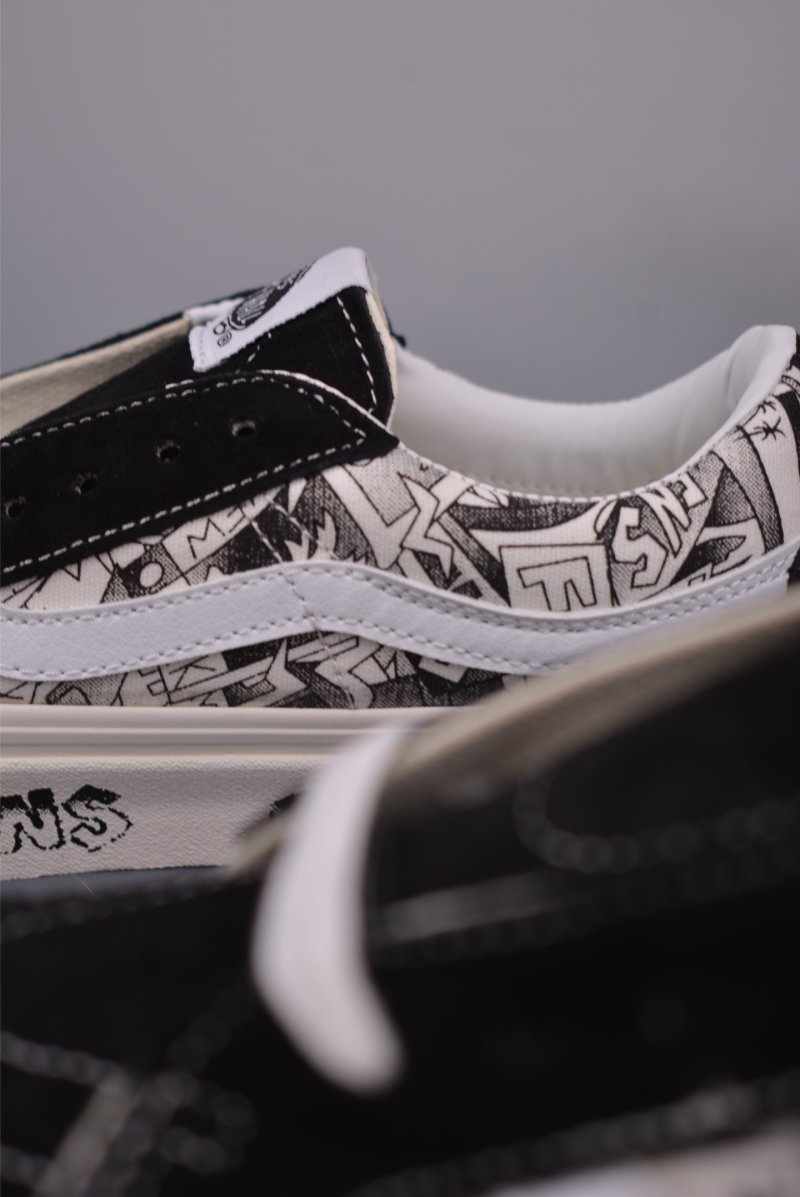 Vans Sk8-Low 'SNS' 'Black / White' view