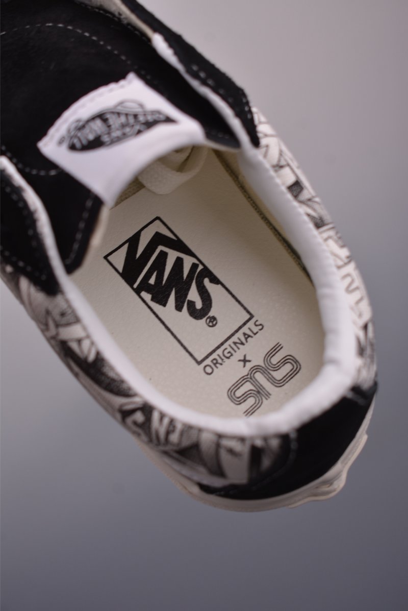 Vans Sk8-Low 'SNS' 'Black / White' view