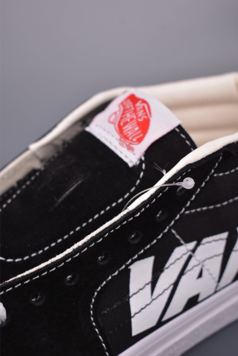 Vans Sk8-Mid 'Black / White Logo' view