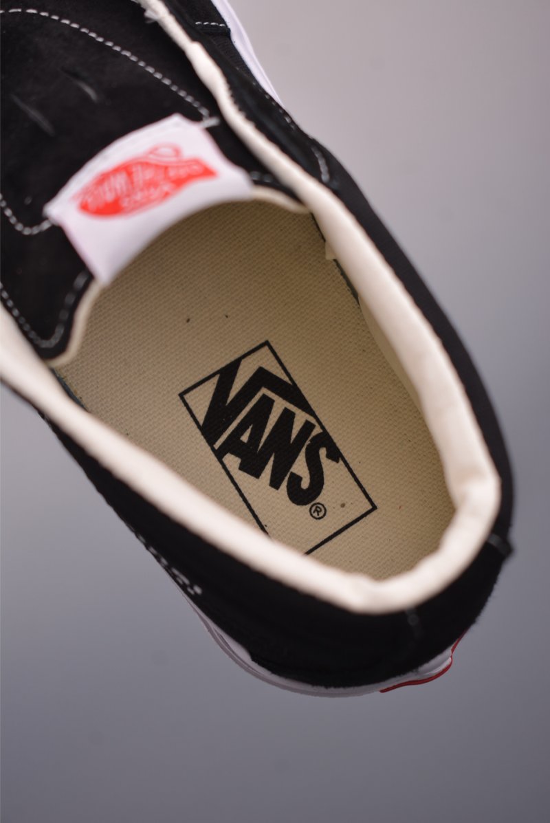 Vans Sk8-Mid 'Black / White Logo' view