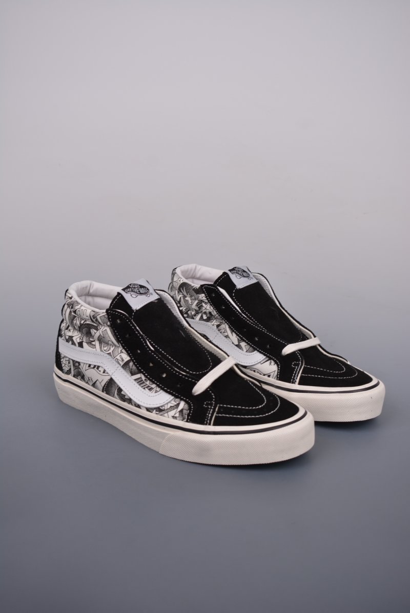 Vans Sk8-Mid 'SNS' 'Black / White Graffiti'