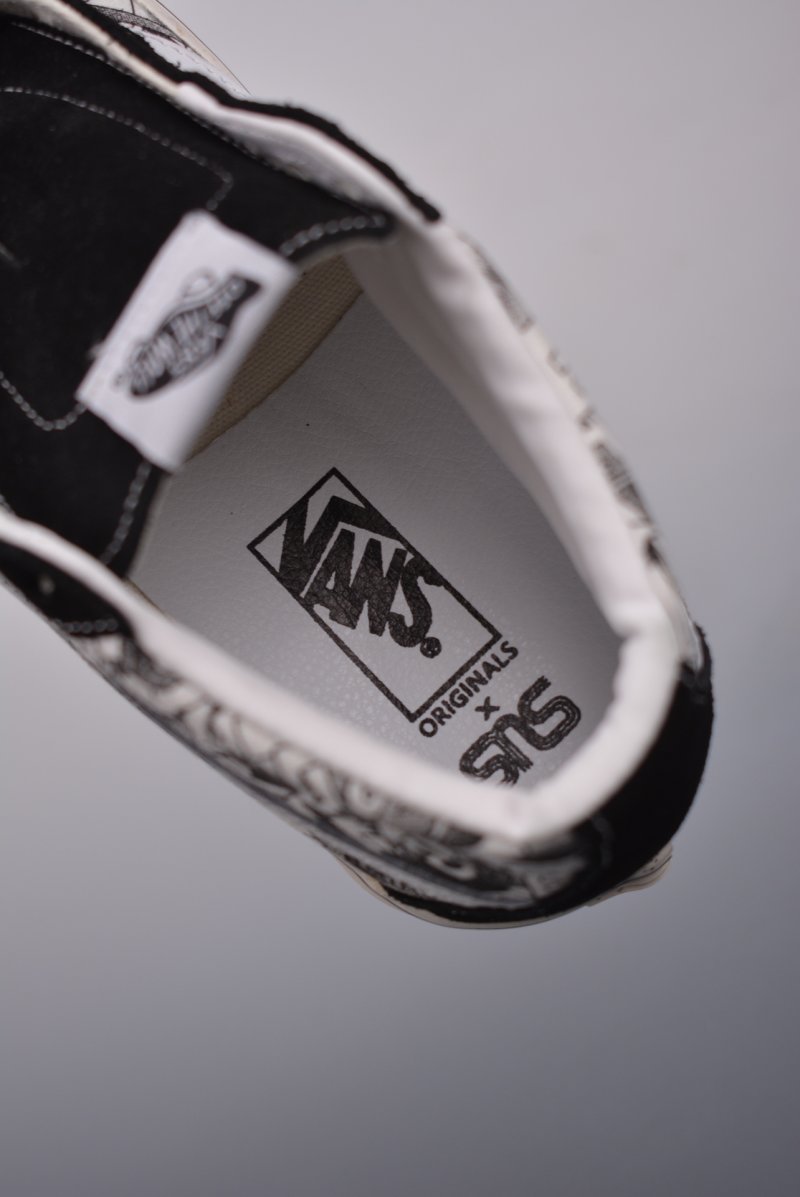 Vans Sk8-Mid 'SNS' 'Black / White Graffiti' view
