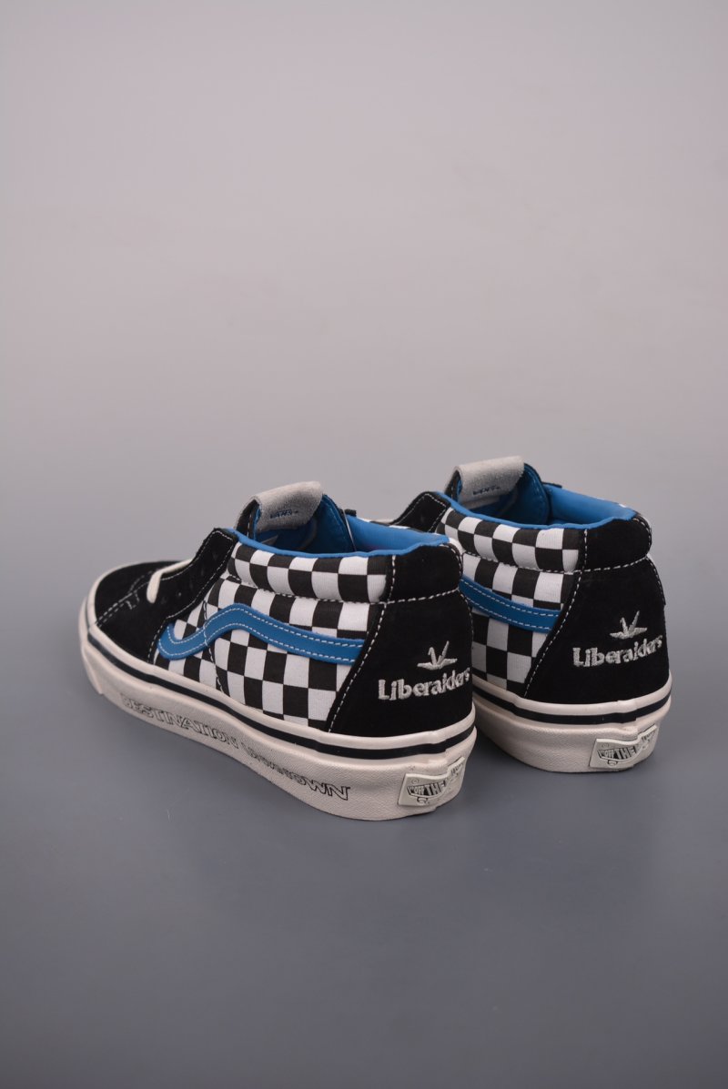 Vans Sk8-Mid 'Liberaiders' 'Black / White / Blue' view