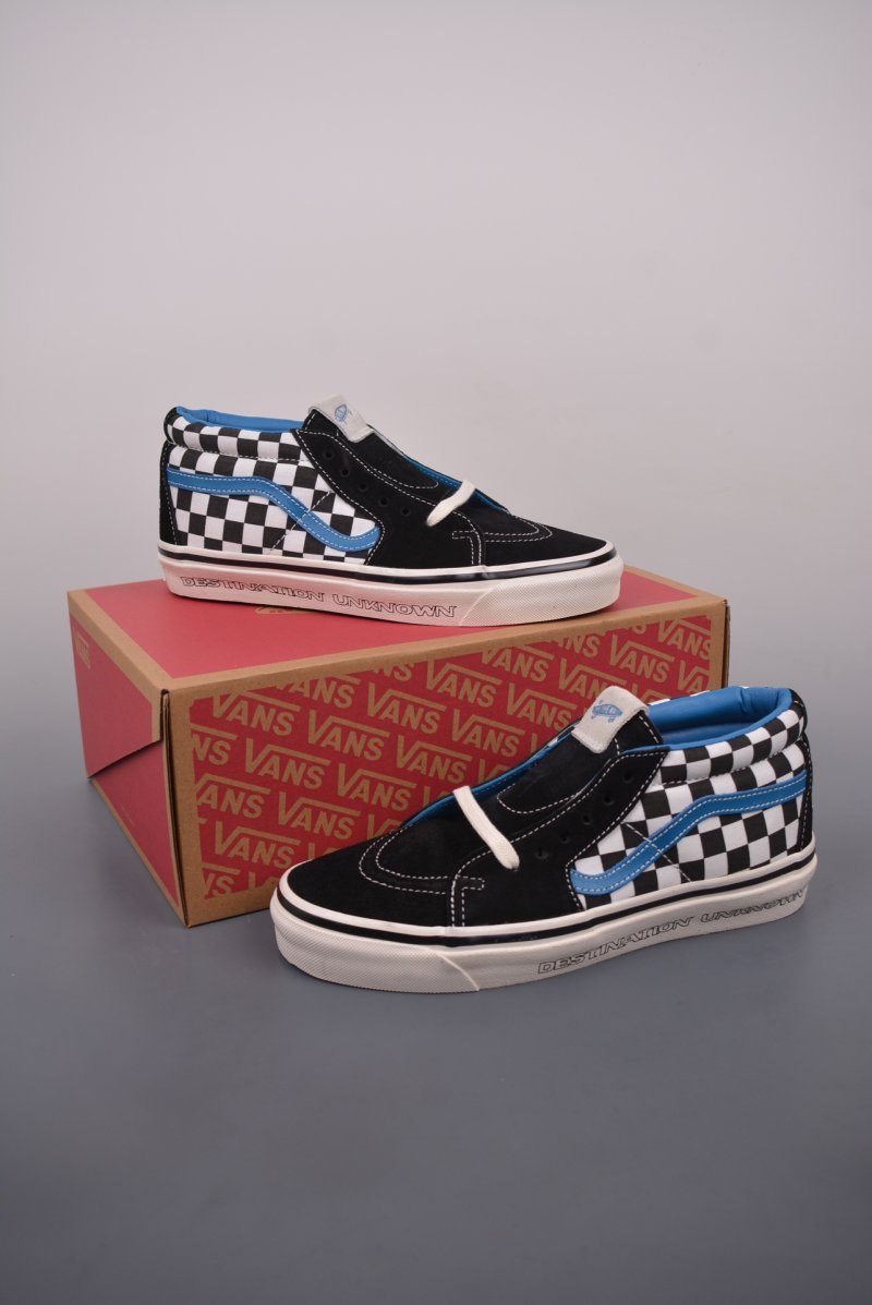 Vans Sk8-Mid 'Liberaiders' 'Black / White / Blue' view