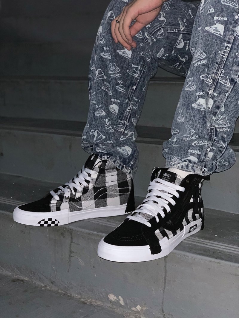 Vans Vault Sk8-Hi Cap LX 'Black / White Checkerboard'