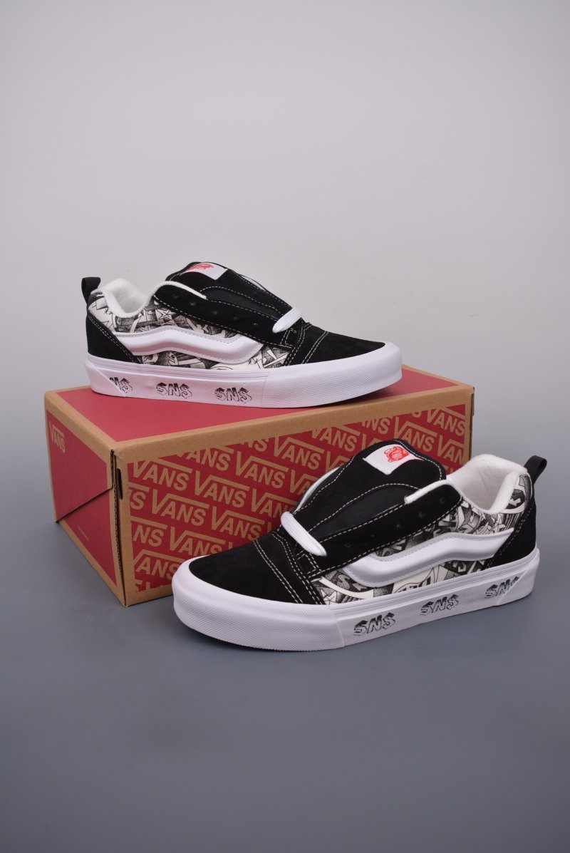Vans Vault Knu Skool LX 'Black / White' view