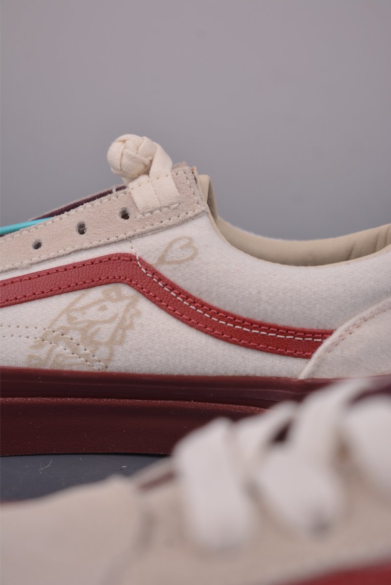 Vans x Bolin LX Old Skool 'White / Red' view