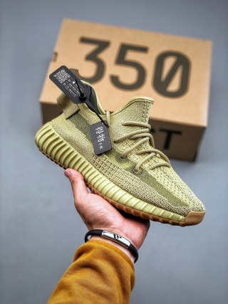 Yeezy Boost 350 V2 'Linen Yellow' view 5