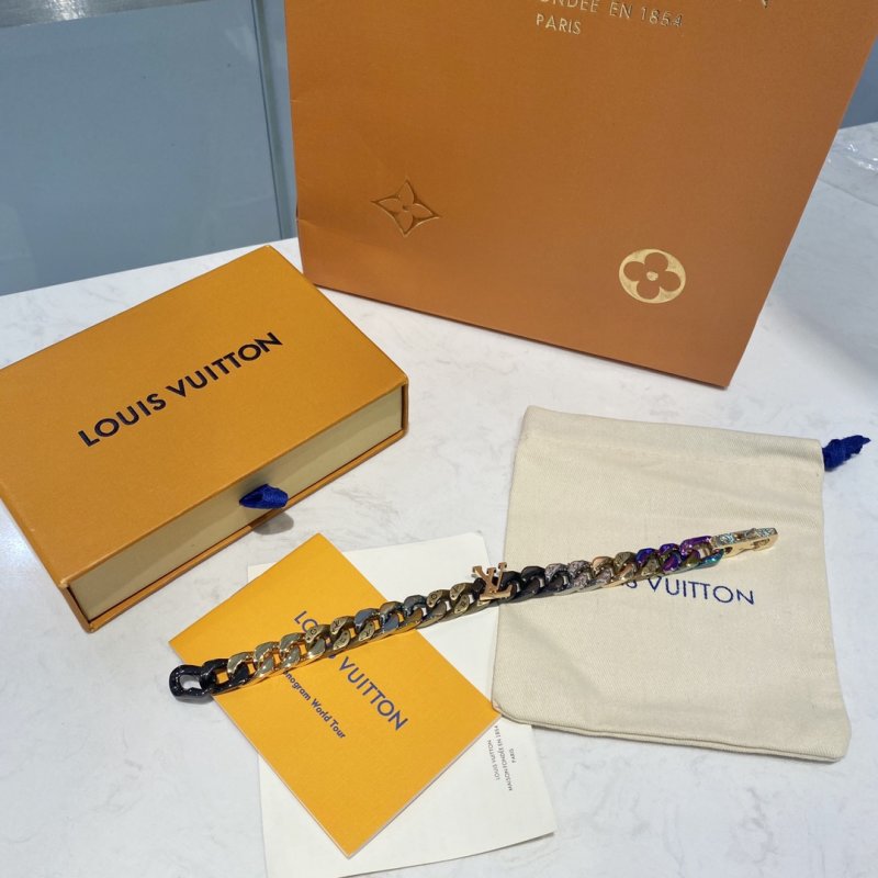 Louis Vuitton Chain Links Patches Bracelet - Multicolour view