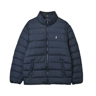 Polo Ralph Lauren Embroidered Pony Down Jacket - Navy view 3