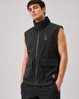 Moncler Black Sleeveless Utility Gilet view 3