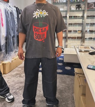 De La Soul Vintage Washed Graphic T-Shirt - Faded Black view 5