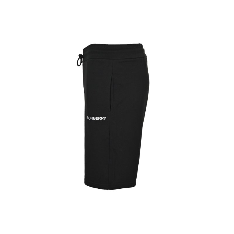 Burberry Logo Cotton Sweat Shorts - Black view