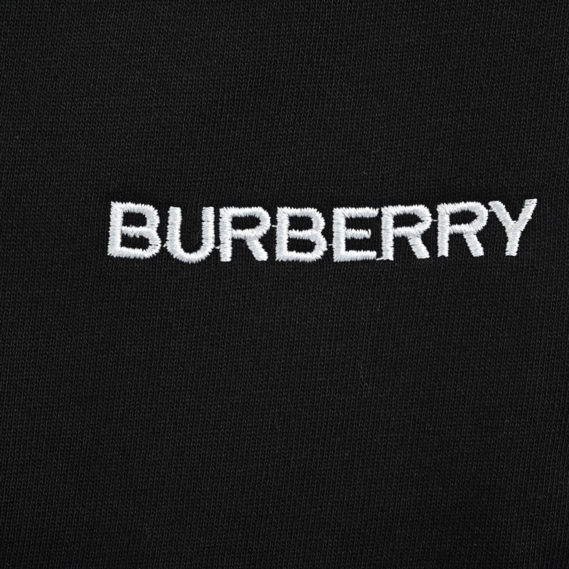 Burberry Logo Cotton Sweat Shorts - Black view