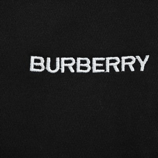 Burberry Logo Cotton Sweat Shorts - Black view 5