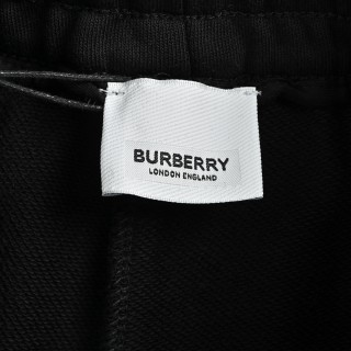 Burberry Logo Cotton Sweat Shorts - Black view 8
