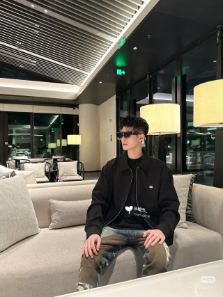 Givenchy Logo Zip Coach Jacket - Black view 5