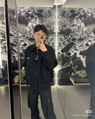 Givenchy Logo Zip Coach Jacket - Black view 6