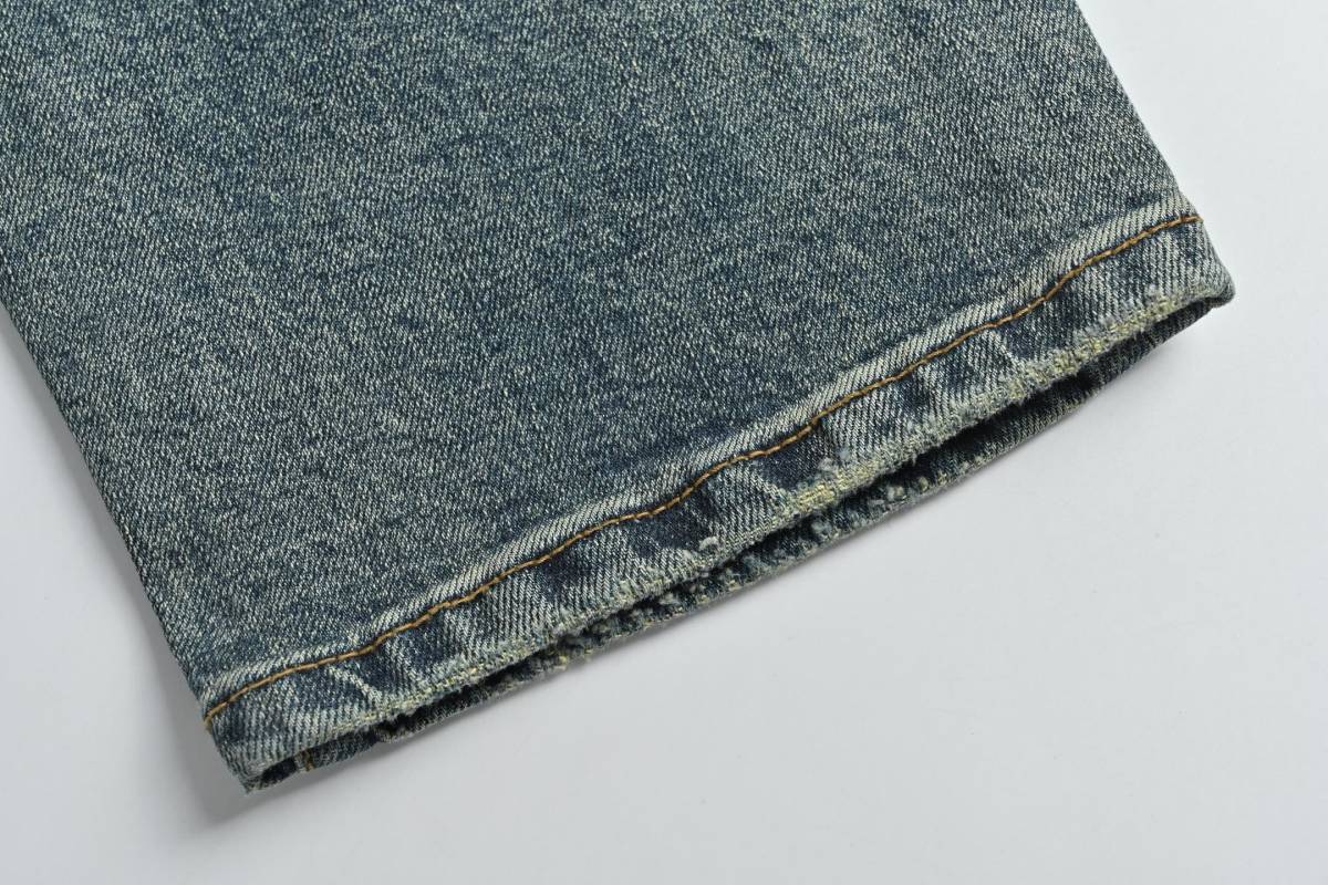 Light Wash Distressed Straight Leg Jeans view