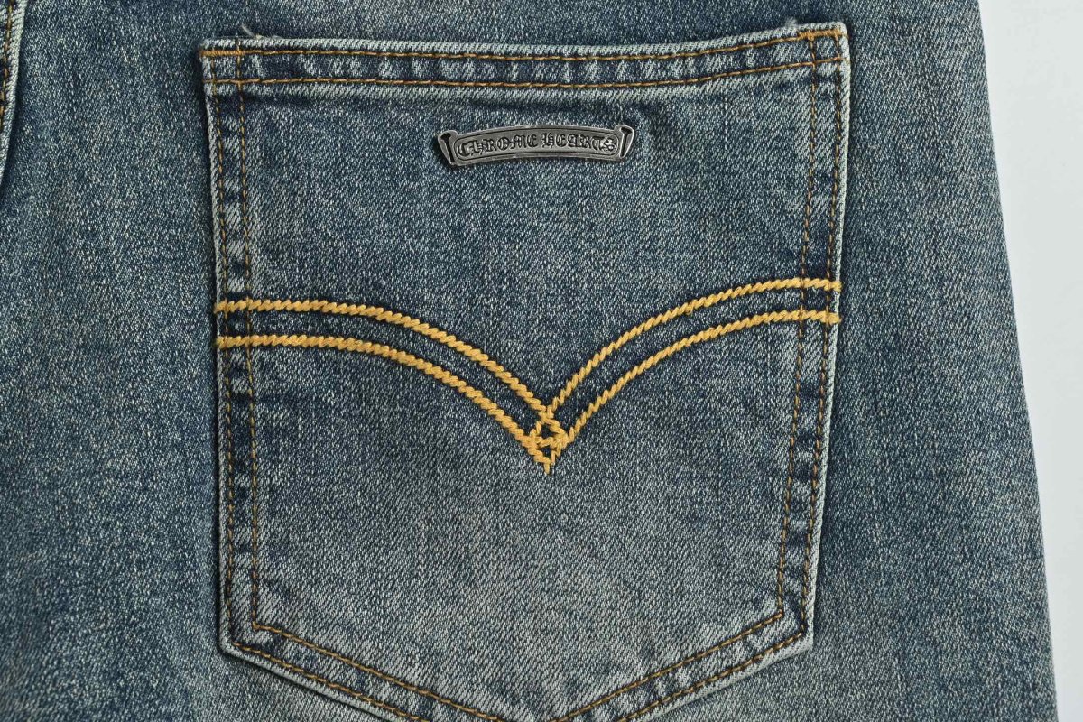 Light Wash Distressed Straight Leg Jeans view
