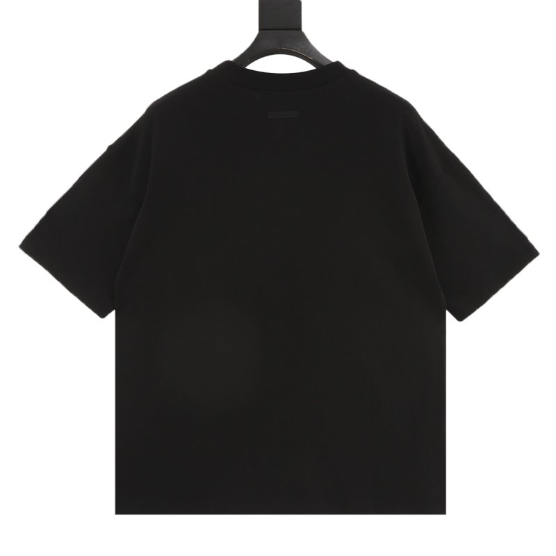 Essentials Fear of God Black Graphic T-Shirt view