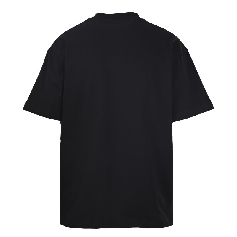 Black Botanical Graphic Short Sleeve T-Shirt view