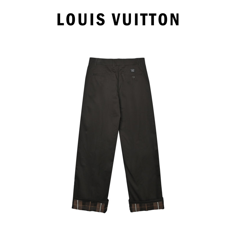 Louis Vuitton Monogram Jacquard Casual Trousers Black view