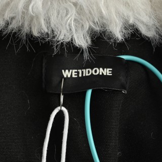 WE11DONE 24FW Sheepskin Collar Puffer Jacket Black view 10
