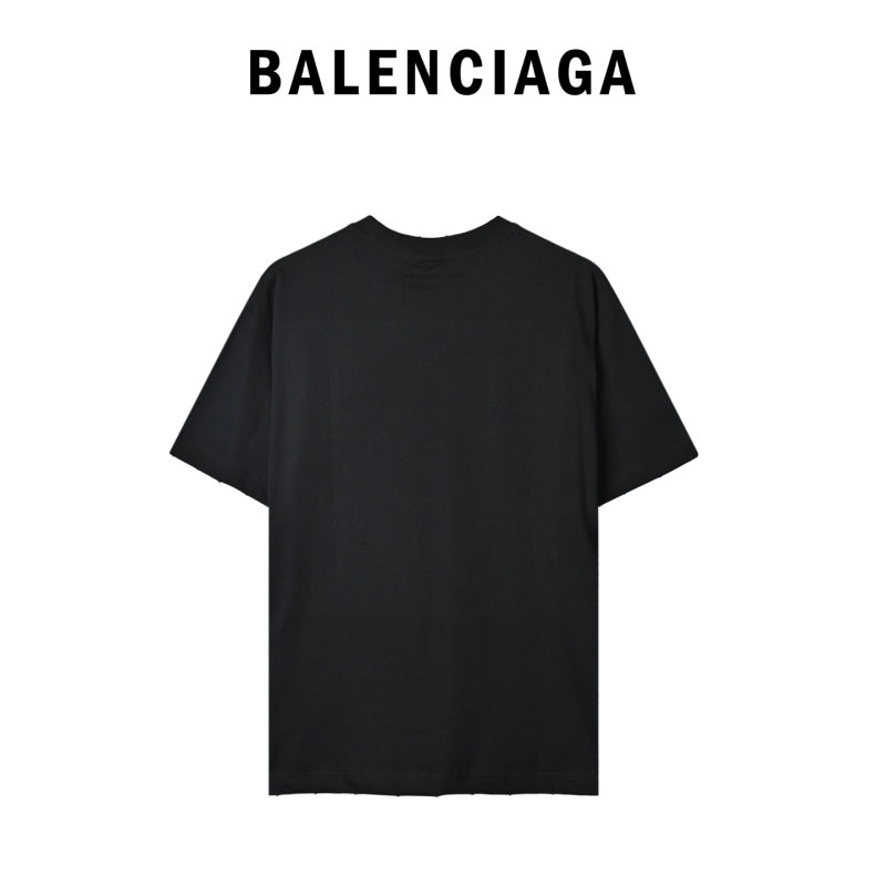Balenciaga BB Laurel Wreath Logo T-Shirt Black view