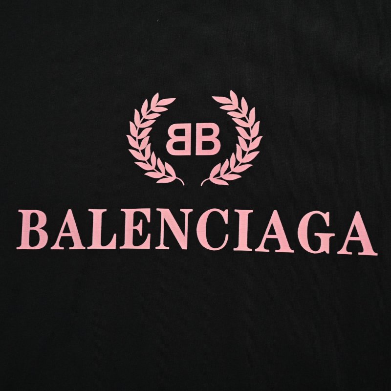 Balenciaga BB Laurel Wreath Logo T-Shirt Black view