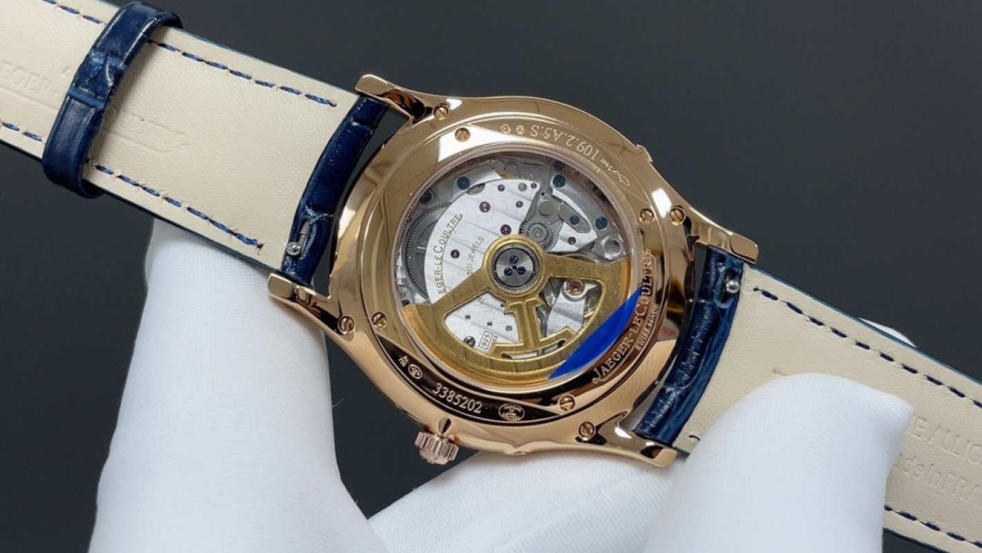 Jaeger-LeCoultre Master Ultra-Thin Moon Phase Gold Blue Dial view