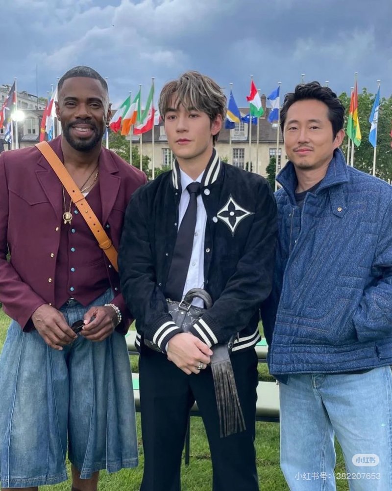 Louis Vuitton Black Wool Varsity Bomber Jacket view
