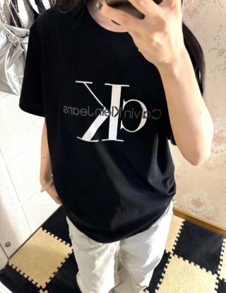 Calvin Klein Black Monogram Logo T-Shirt view 7