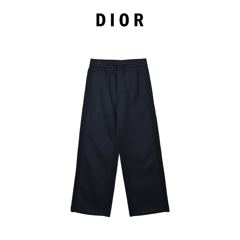 Navy Blue Relaxed Fit Casual Pants view