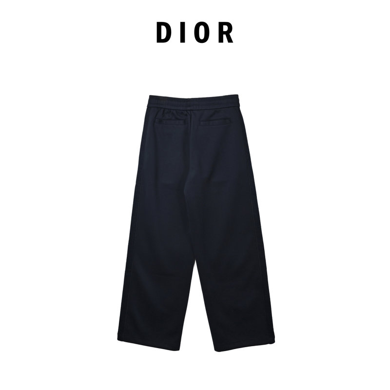 Navy Blue Relaxed Fit Casual Pants view