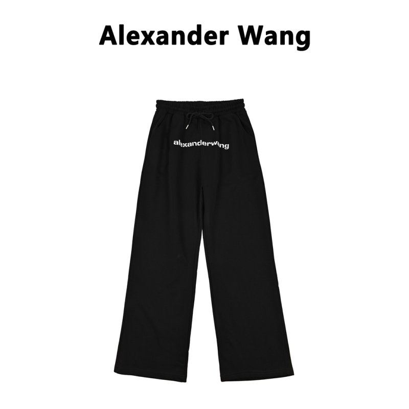 Alexander Wang Black Logo Joggers view
