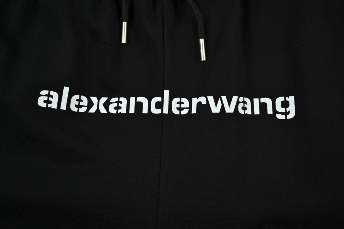 Alexander Wang Black Logo Joggers view