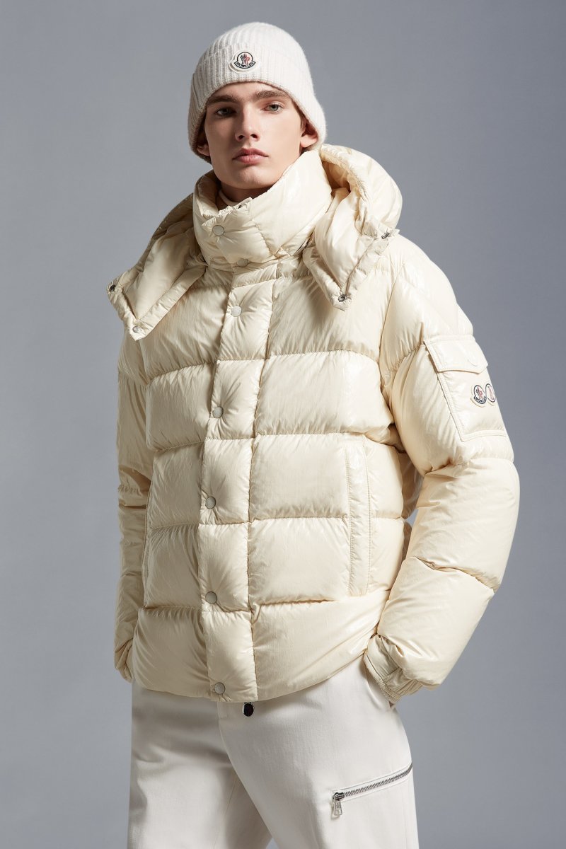 Moncler Cream Puffer Down Jacket