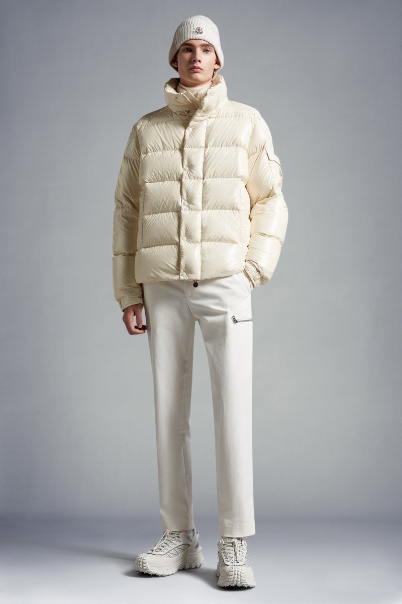 Moncler Cream Puffer Down Jacket view