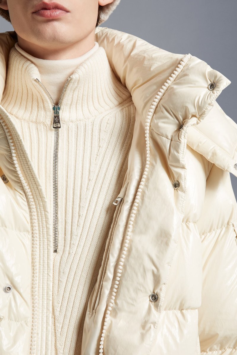 Moncler Cream Puffer Down Jacket view