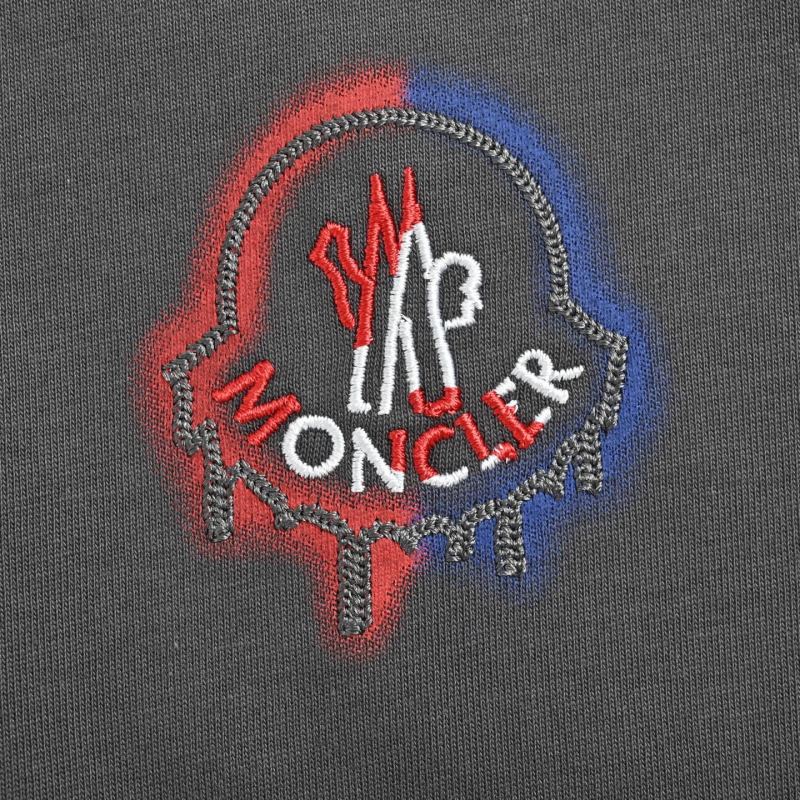 Charcoal Grey Short Sleeve T-Shirt with Red Embroidered Logo view