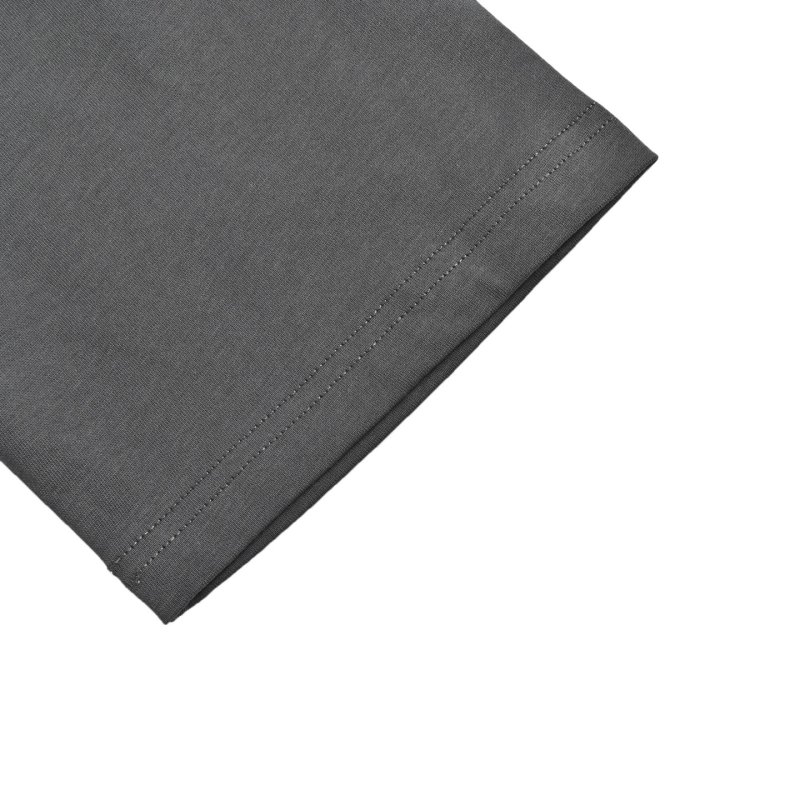Charcoal Grey Short Sleeve T-Shirt with Red Embroidered Logo view